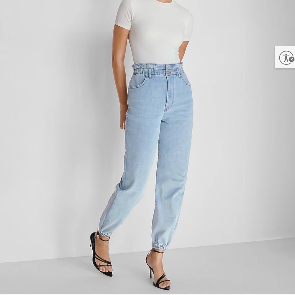 Express Light Blue Denim Pants